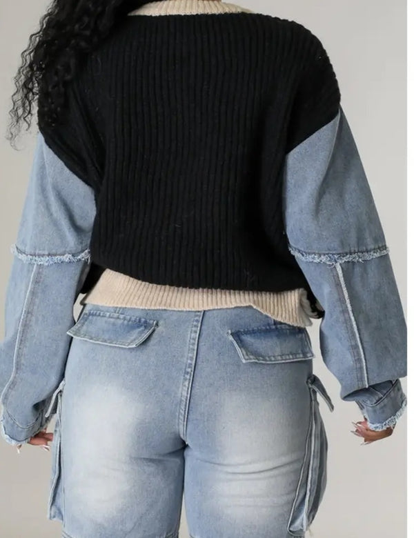 Denim Me Sweater