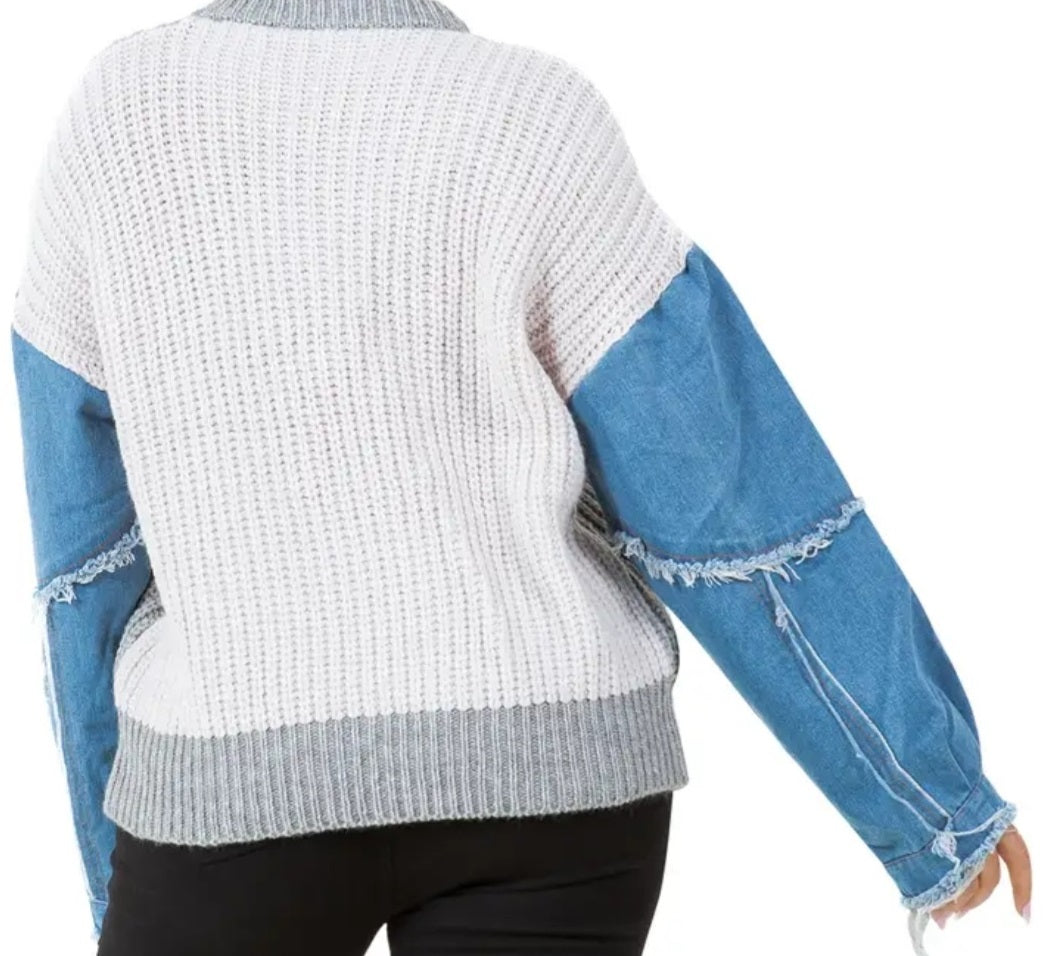 Denim Me Sweater