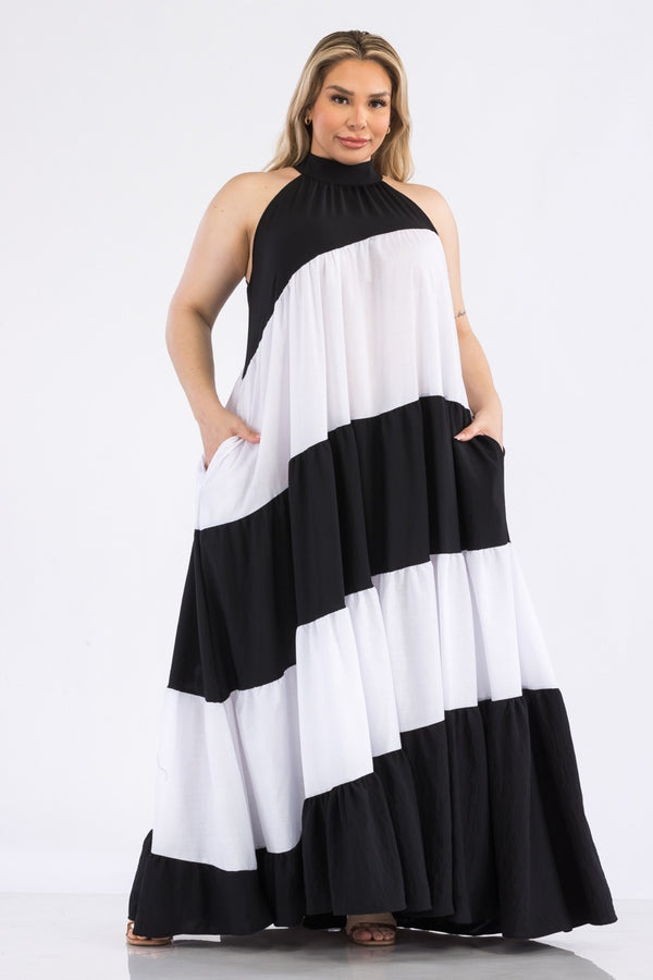 Flow  Black and White dress